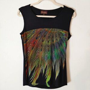 Barcelino Glory Peacock Tank Top